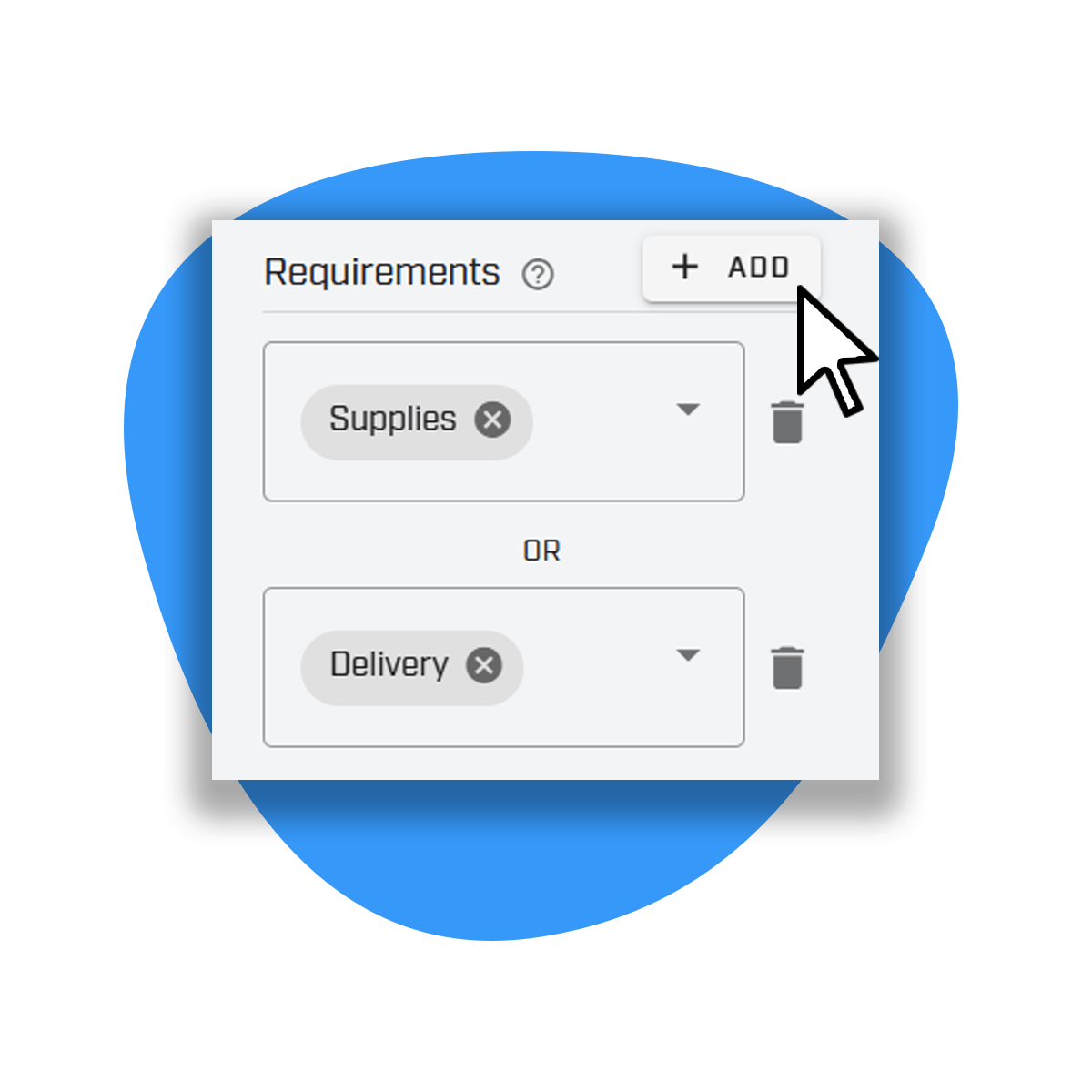 delivery OR supplies certification requirement setting 02-min delivery OR supplies certification requirement setting