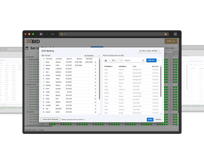 shiftbid product horizontal